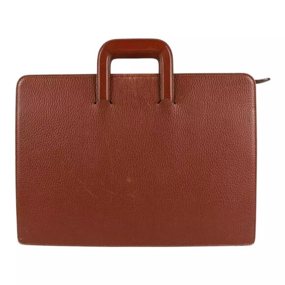 Authentic Burberry soft briefcase business hand bag - Picture 2 of 14